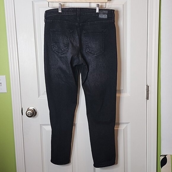 Adriana Goldschmied Ex-Boyfriend AG-ED Slouchy Slim Black Denim 31R - Picture 2 of 7